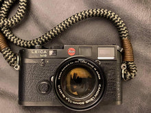 Load image into Gallery viewer, Black-Olive Acrylic Camera Strap - Hyperion Handmade Camera Straps