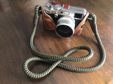 Load image into Gallery viewer, Black-Olive Acrylic Camera Strap - Hyperion Handmade Camera Straps
