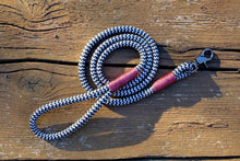 Load image into Gallery viewer, Black/Grey Dog Leash - Hyperion Handmade Camera Straps