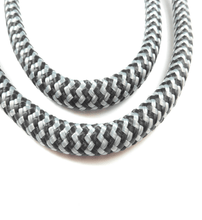 Load image into Gallery viewer, Black/Grey Dog Leash - Hyperion Handmade Camera Straps