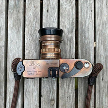 Load image into Gallery viewer, Checkered Brown/Black Camera Strap - Hyperion Handmade Camera Straps