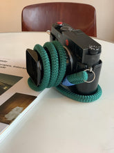 Load image into Gallery viewer, Dark Green Camera Strap - Hyperion Handmade Camera Straps