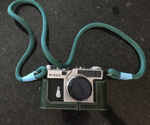 Load image into Gallery viewer, Dark Green Camera Strap - Hyperion Handmade Camera Straps