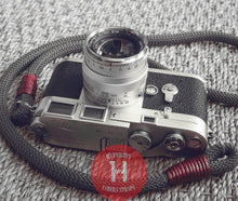Load image into Gallery viewer, Dark Grey Acrylic Camera Strap - Hyperion Handmade Camera Straps
