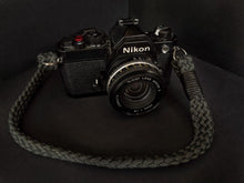 Load image into Gallery viewer, Flat Black Acrylic Camera Strap - Hyperion Handmade Camera Straps