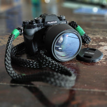 Load image into Gallery viewer, Flat Black Acrylic Camera Strap - Hyperion Handmade Camera Straps