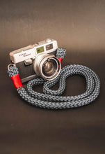 Load image into Gallery viewer, Flat Blue Acrylic Camera Strap - Hyperion Handmade Camera Straps
