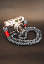 Load image into Gallery viewer, Flat Blue Acrylic Camera Strap - Hyperion Handmade Camera Straps