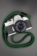 Load image into Gallery viewer, Flat Forest Green Acrylic Camera Strap SE - Hyperion Handmade Camera Straps