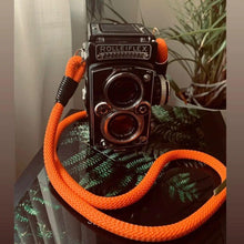 Load image into Gallery viewer, Orange Camera Strap - Hyperion Handmade Camera Straps
