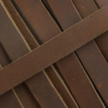 Load image into Gallery viewer, Real Pull-Up Waxed Leather Camera Strap- Dark Brown 10mm - Hyperion Handmade Camera Straps