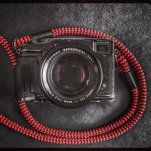 Load image into Gallery viewer, Red-Black Camera Strap - Hyperion Handmade Camera Straps
