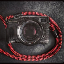 Load image into Gallery viewer, Red-Black Camera Strap - Hyperion Handmade Camera Straps