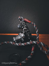 Load image into Gallery viewer, Tartan Black Camera Strap - Hyperion Handmade Camera Straps