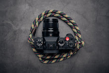 Load image into Gallery viewer, Tartan Blue/Green/Yellow Camera Strap - Hyperion Handmade Camera Straps