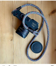 Load image into Gallery viewer, Tartan Grey Camera Strap - Hyperion Handmade Camera Straps