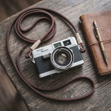 Load image into Gallery viewer, Real Pull-Up  Waxed Leather Camera Strap - Brown 15mm
