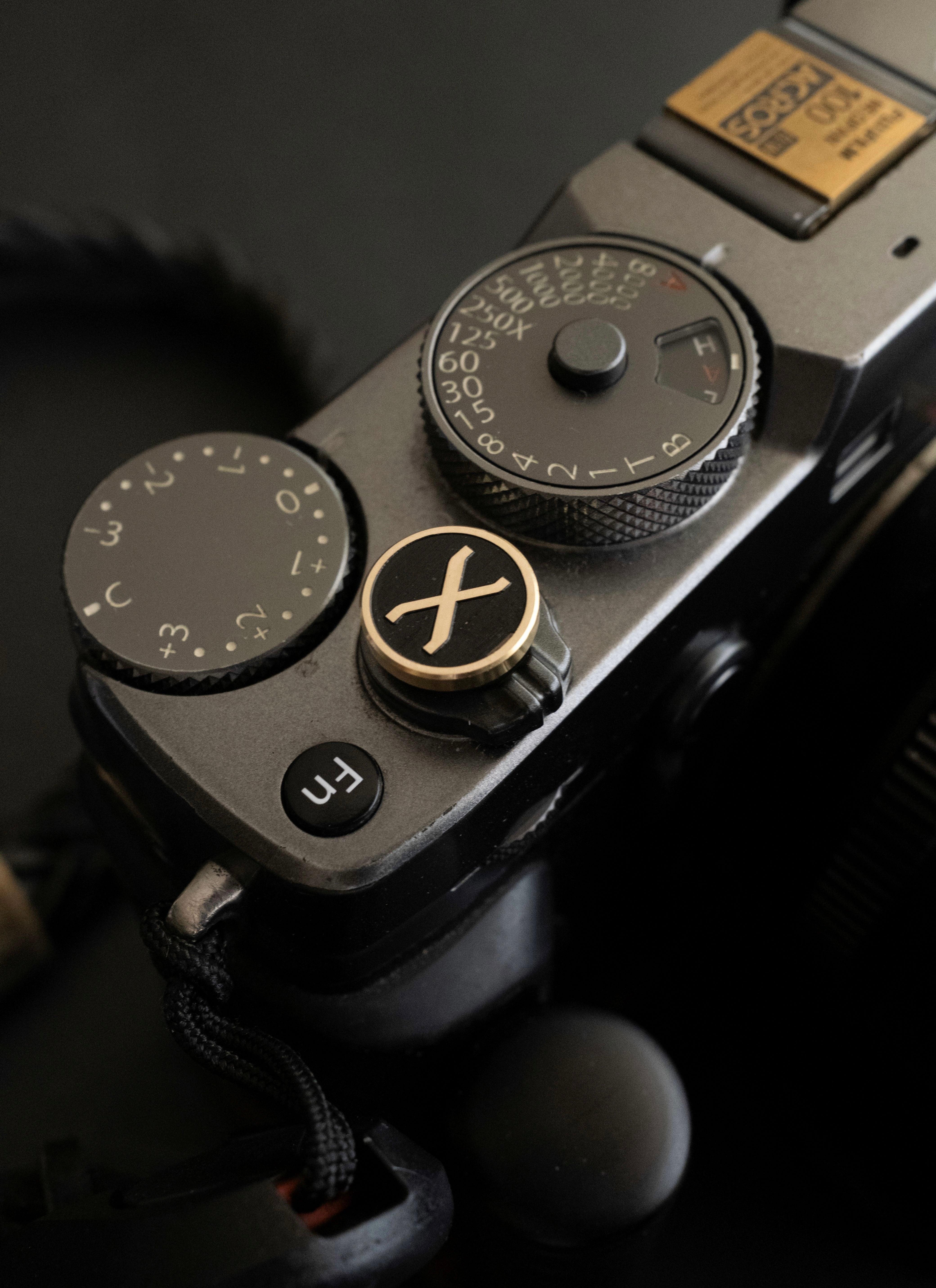 Bronze X Soft Release Button – Hyperion Handmade Camera Straps