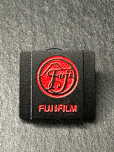 Load image into Gallery viewer, Black Red Fuji Hot Shoe Cover - Hyperion Handmade Camera Straps
