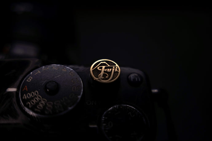 Bronze Fuji Soft Release Button - Hyperion Handmade Camera Straps