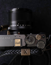 Load image into Gallery viewer, Bronze Fuji Soft Release Button - Hyperion Handmade Camera Straps
