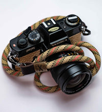 Load image into Gallery viewer, Bronze X Guccilicious Camera Strap - Hyperion Handmade Camera Straps
