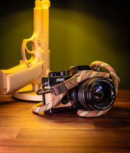 Load image into Gallery viewer, Bronze X Guccilicious Camera Strap - Hyperion Handmade Camera Straps
