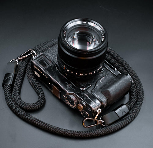 Personalized Black X Straps - Hyperion Handmade Camera Straps