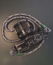 Load image into Gallery viewer, 50 Shades of Grey Handmade Camera Strap - Hyperion Handmade Camera Straps
