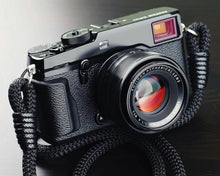 Load image into Gallery viewer, Black Acrylic Camera Strap - Hyperion Handmade Camera Straps
