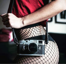 Load image into Gallery viewer, Black Acrylic Camera Strap - Hyperion Handmade Camera Straps
