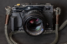 Load image into Gallery viewer, Black-Olive Acrylic Camera Strap - Hyperion Handmade Camera Straps
