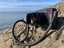 Load image into Gallery viewer, Black-Olive Acrylic Camera Strap - Hyperion Handmade Camera Straps
