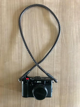 Load image into Gallery viewer, Black PU Leather Braided Camera Strap - Hyperion Handmade Camera Straps
