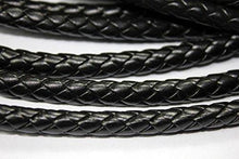 Load image into Gallery viewer, Black PU Leather Braided Camera Strap - Hyperion Handmade Camera Straps
