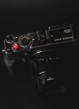 Load image into Gallery viewer, Black X Hot Shoe Cover - Hyperion Handmade Camera Straps
