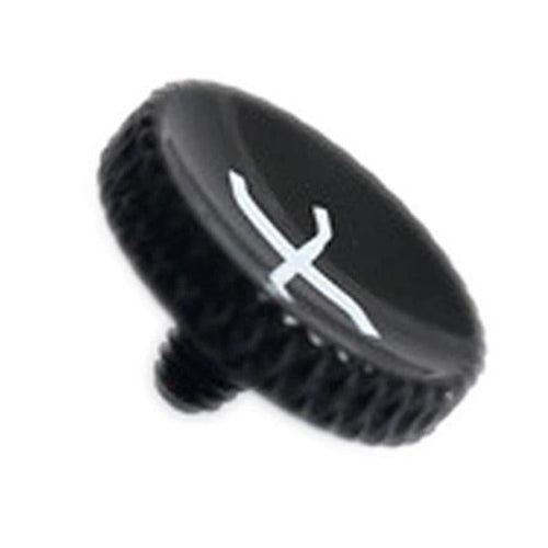 Black X Soft Release Button - Hyperion Handmade Camera Straps