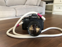 Load image into Gallery viewer, Bone White Camera Strap - Hyperion Handmade Camera Straps
