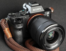 Load image into Gallery viewer, Brown Acrylic Camera Strap - Hyperion Handmade Camera Straps
