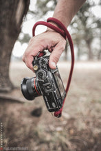 Load image into Gallery viewer, Burgundy Acrylic Camera Strap - Hyperion Handmade Camera Straps
