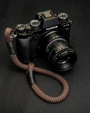 Load image into Gallery viewer, Chocolate Brown Acrylic Camera Strap - Hyperion Handmade Camera Straps
