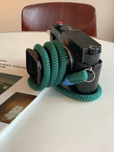 Load image into Gallery viewer, Dark Green Camera Strap - Hyperion Handmade Camera Straps

