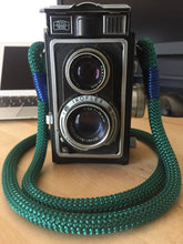 Load image into Gallery viewer, Dark Green Camera Strap - Hyperion Handmade Camera Straps
