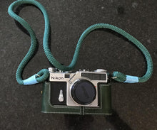 Load image into Gallery viewer, Dark Green Camera Strap - Hyperion Handmade Camera Straps
