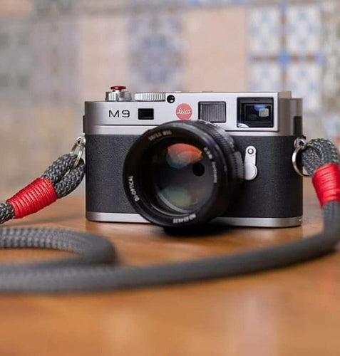 Dark Grey Acrylic Camera Strap - Hyperion Handmade Camera Straps