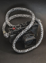 Load image into Gallery viewer, Flat 50 Shades of Grey Camera Strap - Hyperion Handmade Camera Straps
