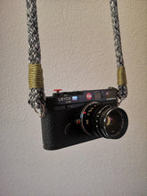 Load image into Gallery viewer, Flat 50 Shades of Grey Camera Strap - Hyperion Handmade Camera Straps
