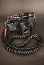 Load image into Gallery viewer, Flat Black Acrylic Camera Strap - Hyperion Handmade Camera Straps
