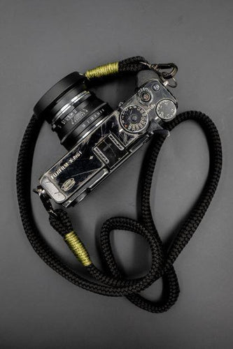 Flat Black Acrylic Camera Strap SE - Hyperion Handmade Camera Straps