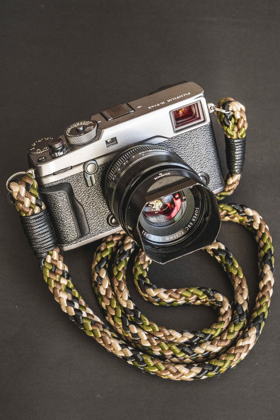 Flat Camo Acrylic Camera Strap - Hyperion Handmade Camera Straps